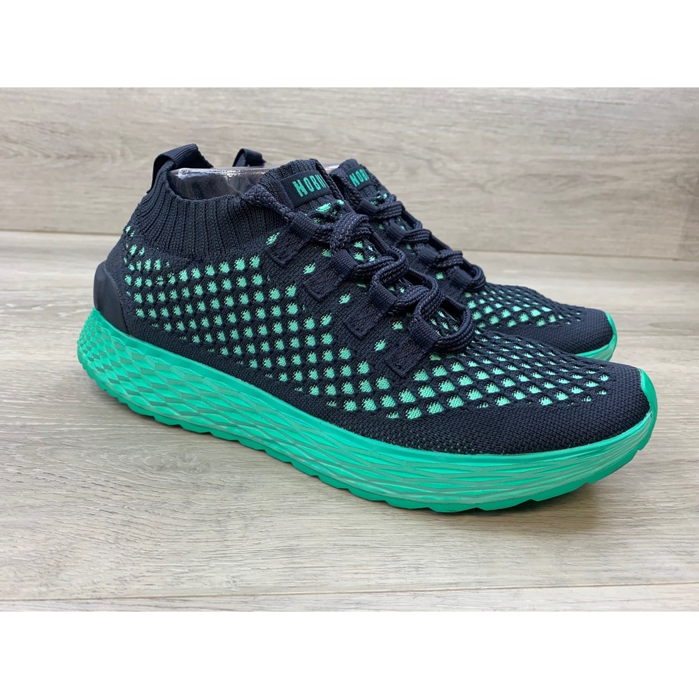 NOBULL Men's Knit Runner Navy Mint Green 8 Mesh Training Athletic Running Shoes
